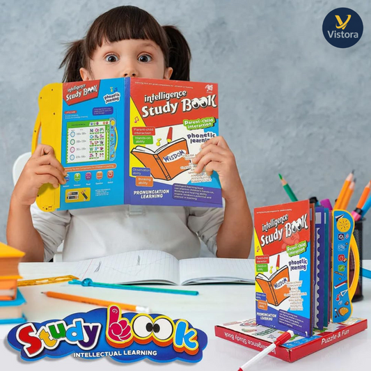 Vistora™ Interactive English Learning Book for Kids – Letters, Words, Rhymes & Sounds